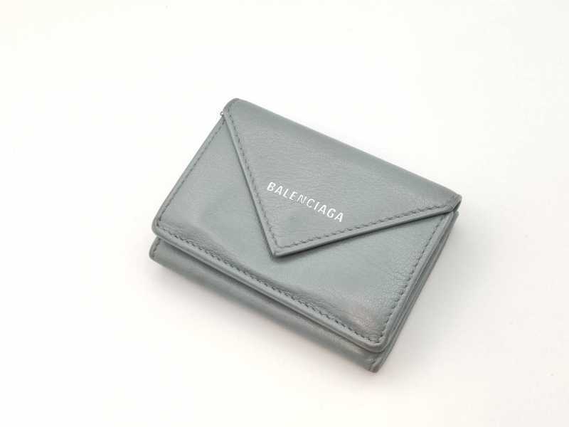 バレンシアガ買取 ペーパーミニウォレット 391446